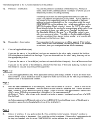 Form 4-3 Petition for Support - Nassau County, New York, Page 2