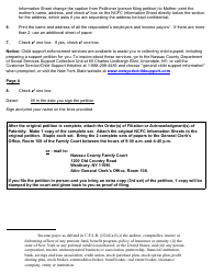 Form 4-3 Petition for Support - Nassau County, New York, Page 3