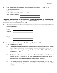 Form 4-3 Petition for Support - Nassau County, New York, Page 6