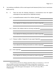 Form 4-11 Petition for Modification of an Order of Support - Nassau County, New York, Page 3