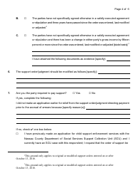 Form 4-11 Petition for Modification of an Order of Support - Nassau County, New York, Page 4