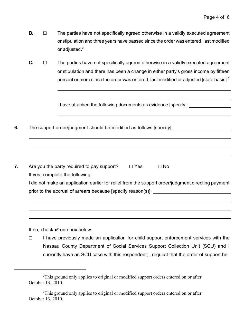 Form 4-11 - Fill Out, Sign Online and Download Printable PDF, Nassau ...