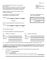 Form 4-11 Support Modification Against Dss Only Packet Forms and Instructions - Nassau County, New York, Page 5