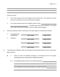 Form 4-11 Support Modification Against Dss Only Packet Forms and Instructions - Nassau County, New York, Page 6