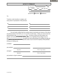 Document preview: Form LT-H-NT Notice to Terminate - New York