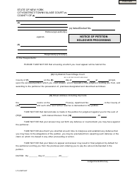 Document preview: Form LT-H-NP Notice of Petition Holdover Proceeding - New York