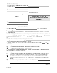 Form LT-H-RP Holdover Petition to Recover Possession of Real Property - New York