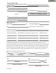 Document preview: Form LT-H-APS Affidavit of Personal Service - New York