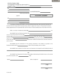 Document preview: Form LT-H-HJ Holdover Judgment - New York