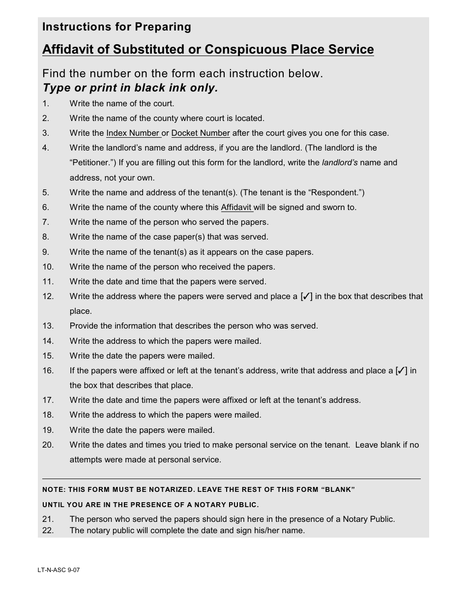 Landlords Guide to Nonpayment Summary Proceedings - Forms Packet - New York, Page 13