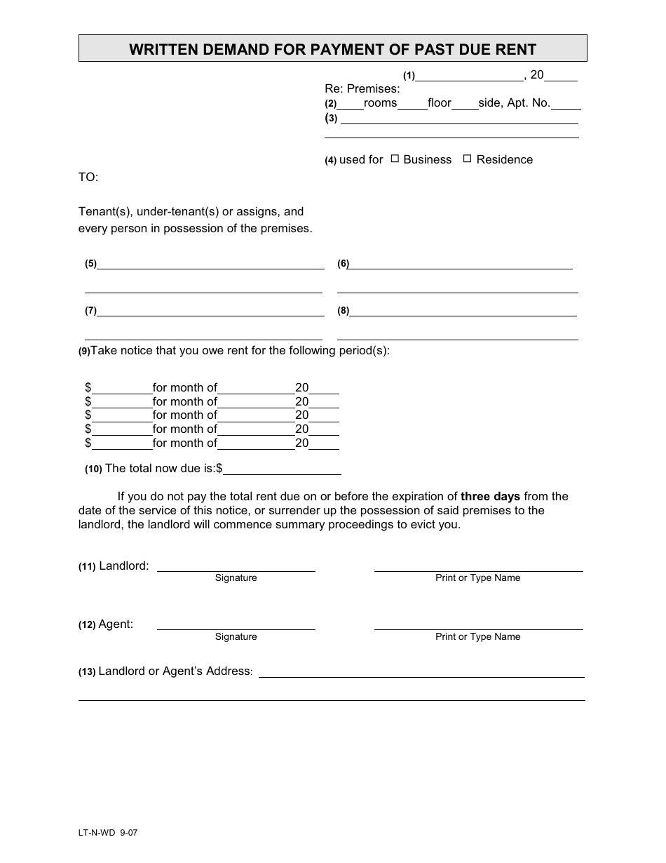 Landlords Guide to Nonpayment Summary Proceedings - Forms Packet - New York, Page 4