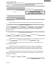 Document preview: Form LT-N-NP Notice of Petition Non Payment Proceeding - New York