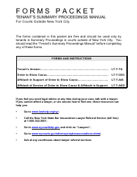 Tenant&#039;s Summary Proceedings Manual - Forms Packet - New York, Page 2