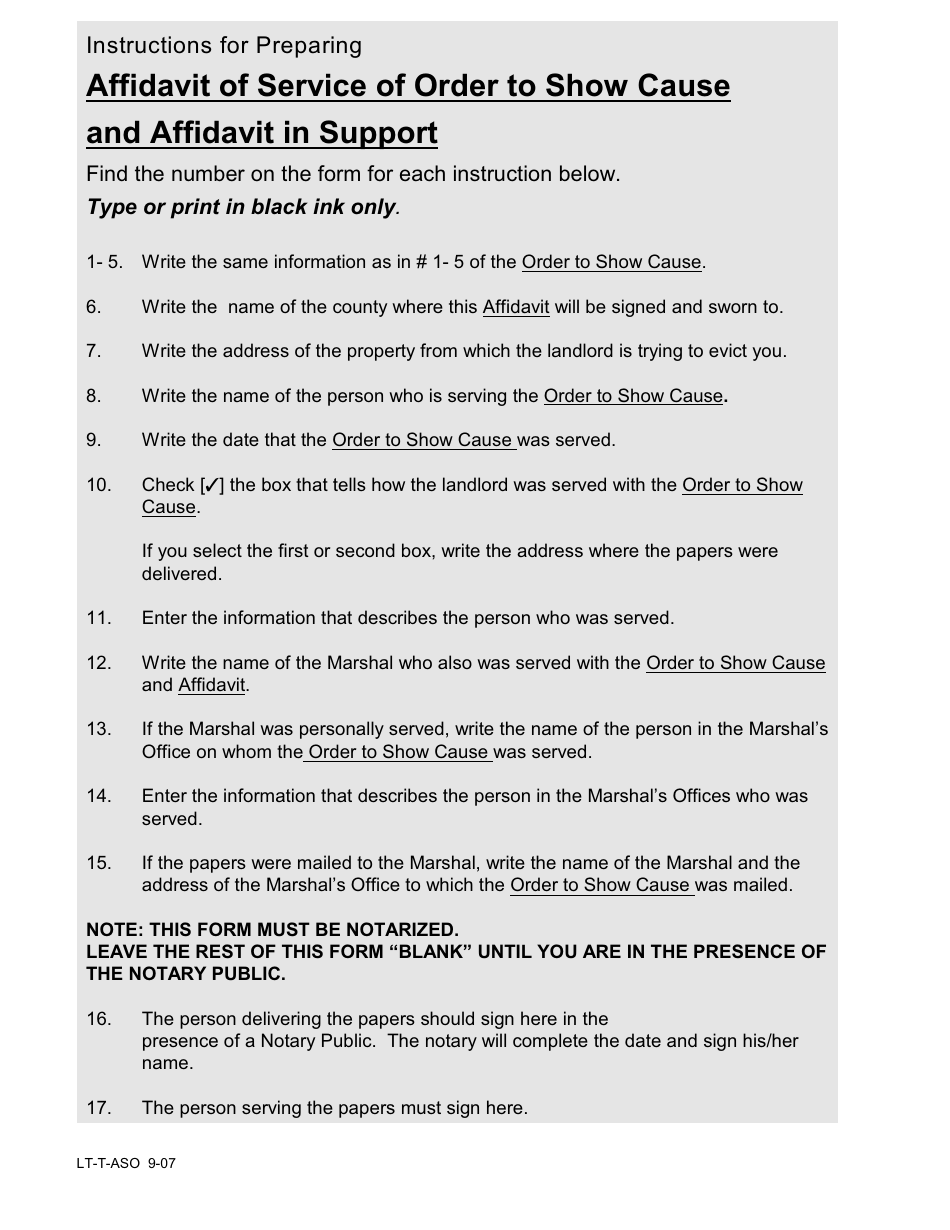 Tenants Summary Proceedings Manual - Forms Packet - New York, Page 9