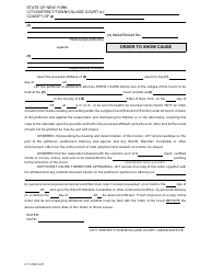 Document preview: Form LT-T-OSC Order to Show Cause - New York