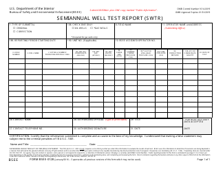 Document preview: Form BSEE-0128 Semiannual Well Test Report (Swtr)