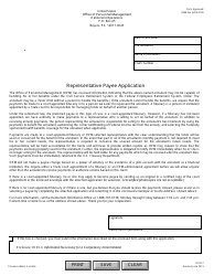 Document preview: OPM Form RI20-7 Representative Payee Application