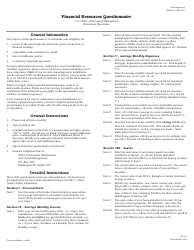 OPM Form RI34-1 Financial Resources Questionnaire