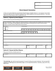 OPM Form RI38-128 Direct Deposit Information, Page 2