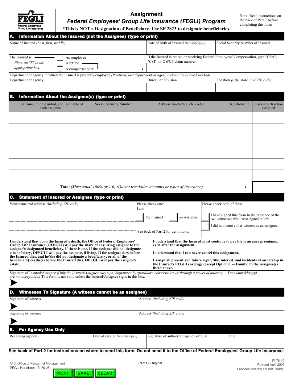 Opm Form Ri76 10 Fill Out Sign Online And Download Fillable Pdf Templateroller 7188