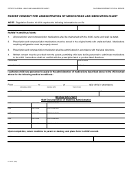 Document preview: Form LIC9221 Parent Consent for Administration of Medications and Medication Chart - California