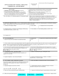 OPM Optional Form 311 Application for Federal Employee Commercial Garnishment
