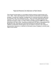 OPM Optional Form 311 Application for Federal Employee Commercial Garnishment, Page 2