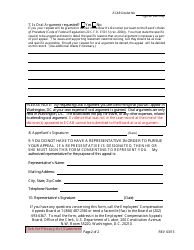 Employees&#039; Compensation Appeals Board Application for Review (AB-1) Form, Page 2