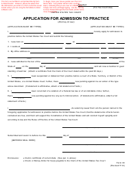 T.C. Form 30 Application for Admission to Practice, Page 2