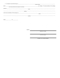 T.C. Form 15 Application for Order to Take Deposition to Perpetuate Evidence, Page 3