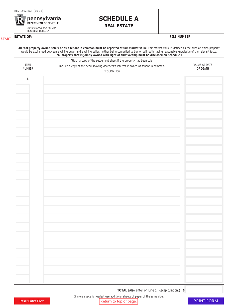 Form REV-1502 Schedule A - Fill Out, Sign Online And Download Fillable ...