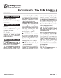 Document preview: Instructions for Form REV-1513 Schedule J Beneficiaries - Pennsylvania