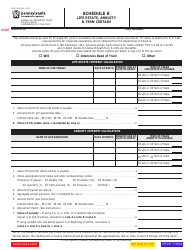 Document preview: Form REV-1514 Schedule K Life Estate, Annuity & Term Certain - Pennsylvania