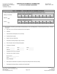 OPM Optional Form 178 Certificate of Medical Examination, Page 6