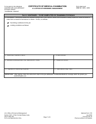 OPM Optional Form 178 Certificate of Medical Examination, Page 7