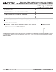 PS Form 3526 Statement of Ownership, Management, and Circulation, Page 3
