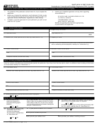 PS Form 3542 Application to Mail Under the Periodicals Centralized Postage Payment (Cpp) System