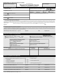 Document preview: PS Form 1357-S Request for Computer Access