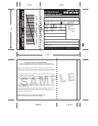 Sample PS Form 3813 Insured Mail Receipt '&quot; Domestic Only '&quot; $500 and Under