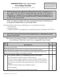 Document preview: Administration C.t.a. (After Probate) Proceeding Checklist - New York