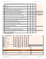 Form DHCS7098F Staying Healthy Assessment: 9-11 Years - California, Page 2