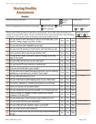 Document preview: Form DHCS7098I Staying Healthy Assessment: Senior - California