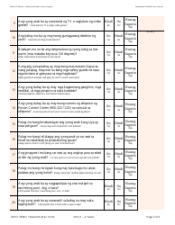 Form DHCS7098 C Staying Healthy Assessment: 1-2 Years - California (English/Tagalog), Page 2