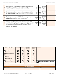 Form DHCS7098 C Staying Healthy Assessment: 1-2 Years - California (English/Tagalog), Page 3