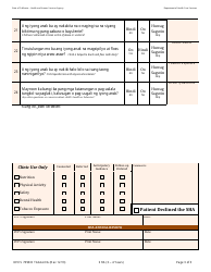 Form DHCS7098 D Staying Healthy Assessment: 3-4 Years - California (English/Tagalog), Page 3