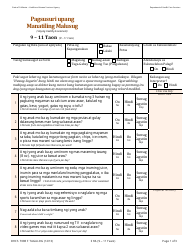 Form DHCS7098 F Staying Healthy Assessment: 9-11 Years - California (English/Tagalog)