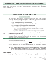 Instructions for VT Form BR-400 Application for Business Tax Account - Vermont, Page 4
