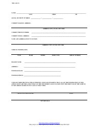 Form MD-1 Military Sales Tax Deferment Application - New Jersey, Page 2
