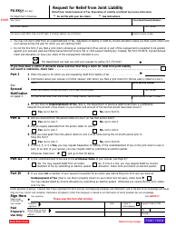 Document preview: Form PA8857 Request for Relief From Joint Liability - Pennsylvania