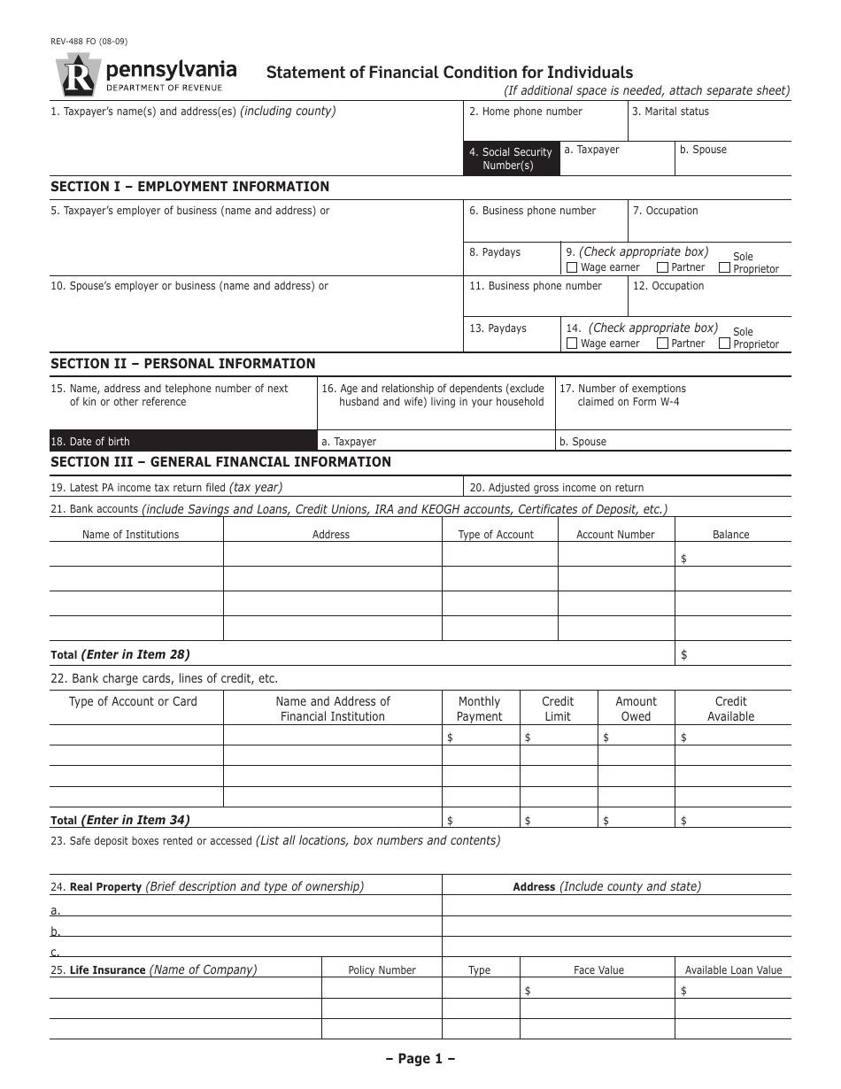 Form PA8857 Request for Relief From Joint Liability - Pennsylvania, Page 10